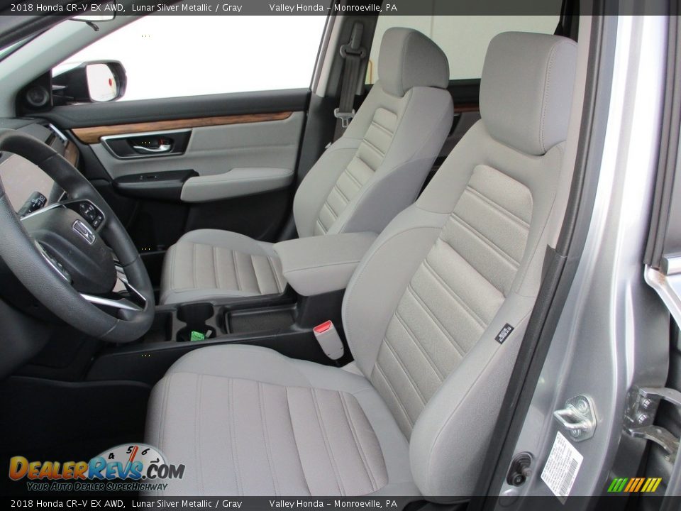 2018 Honda CR-V EX AWD Lunar Silver Metallic / Gray Photo #12