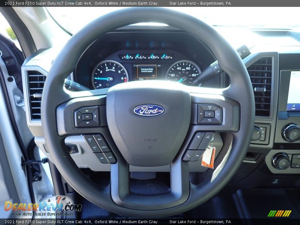 2021 Ford F250 Super Duty XLT Crew Cab 4x4 Steering Wheel Photo #16