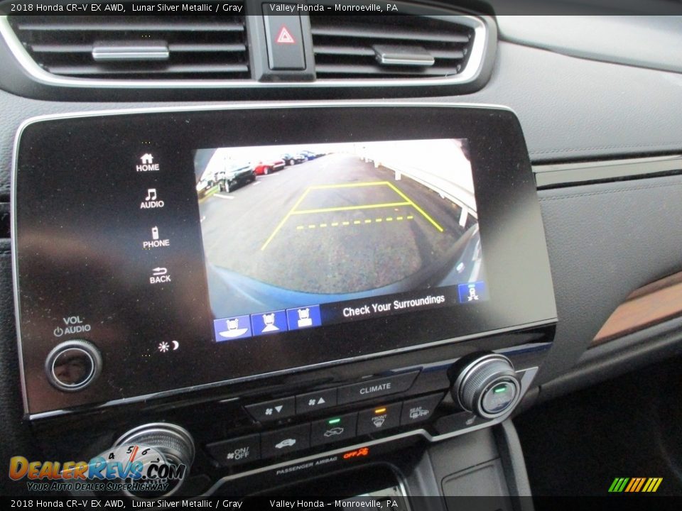 2018 Honda CR-V EX AWD Lunar Silver Metallic / Gray Photo #16