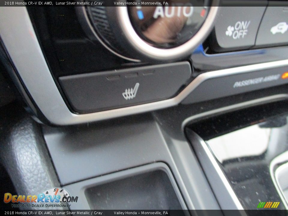 2018 Honda CR-V EX AWD Lunar Silver Metallic / Gray Photo #17