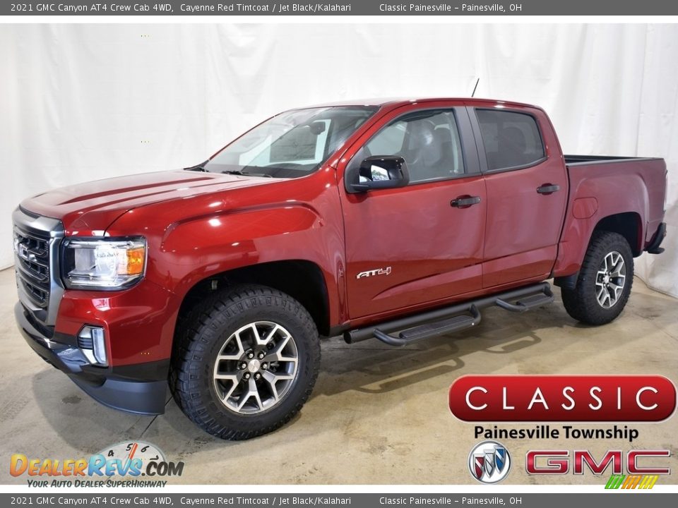 2021 GMC Canyon AT4 Crew Cab 4WD Cayenne Red Tintcoat / Jet Black/Kalahari Photo #1