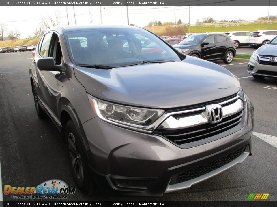 2018 Honda CR-V LX AWD Modern Steel Metallic / Black Photo #7