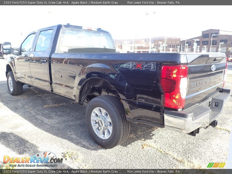 2020 Ford F250 Super Duty XL Crew Cab 4x4 Agate Black / Medium Earth Gray Photo #6