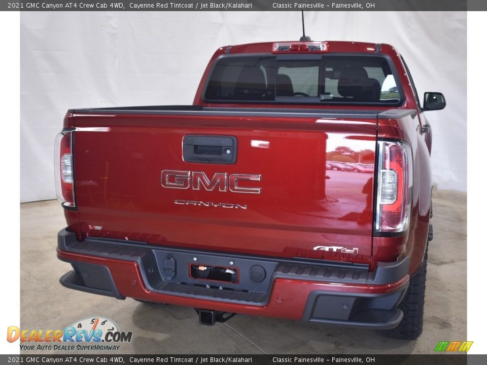 2021 GMC Canyon AT4 Crew Cab 4WD Cayenne Red Tintcoat / Jet Black/Kalahari Photo #3