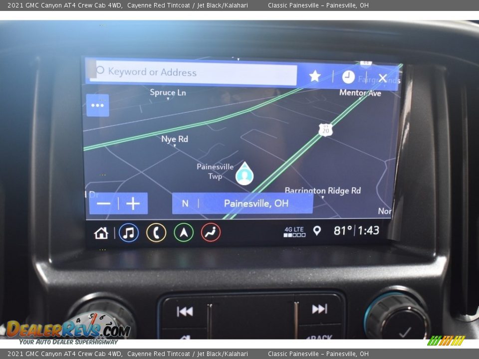 2021 GMC Canyon AT4 Crew Cab 4WD Cayenne Red Tintcoat / Jet Black/Kalahari Photo #10