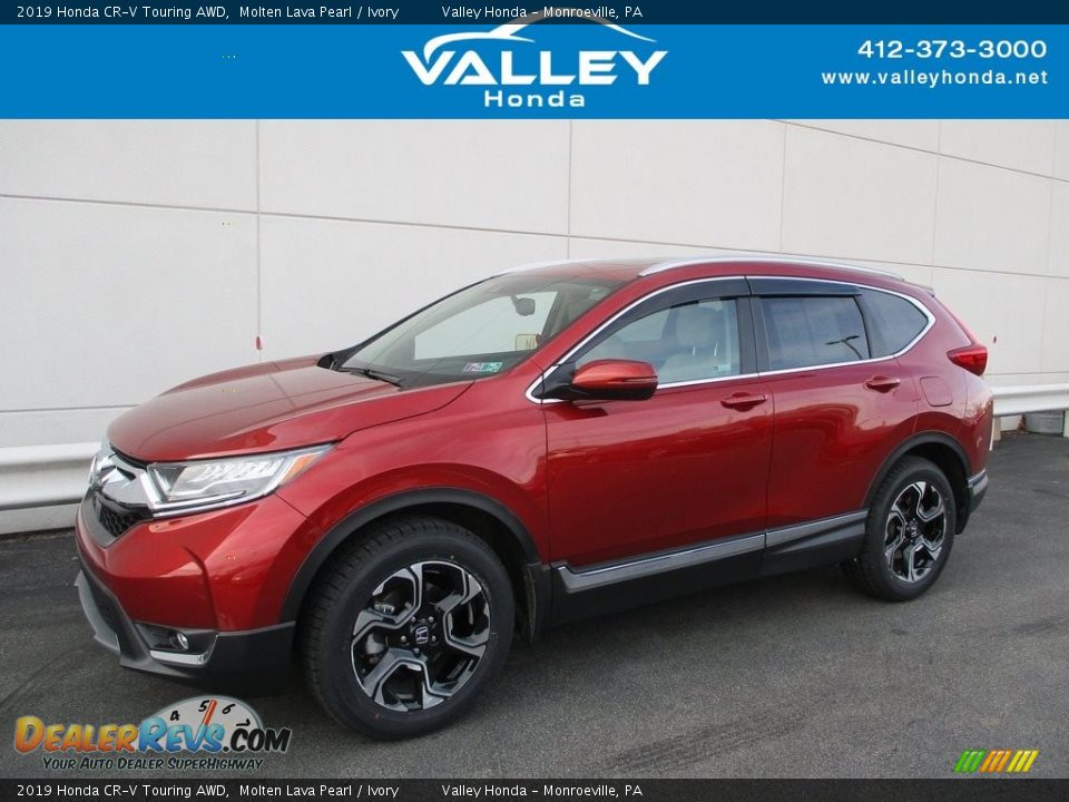 2019 Honda CR-V Touring AWD Molten Lava Pearl / Ivory Photo #1