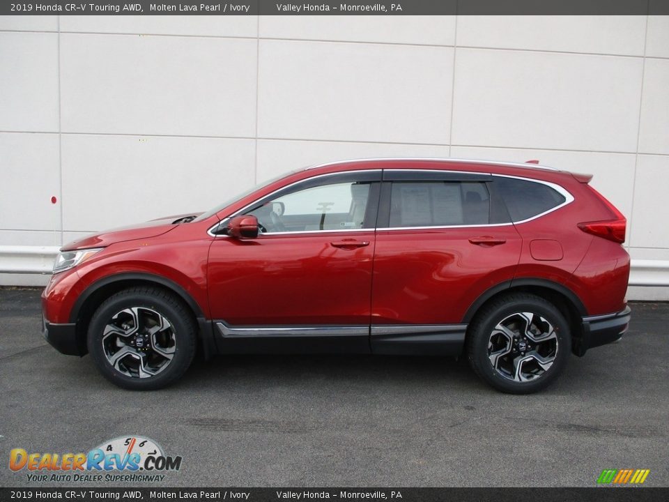 2019 Honda CR-V Touring AWD Molten Lava Pearl / Ivory Photo #2