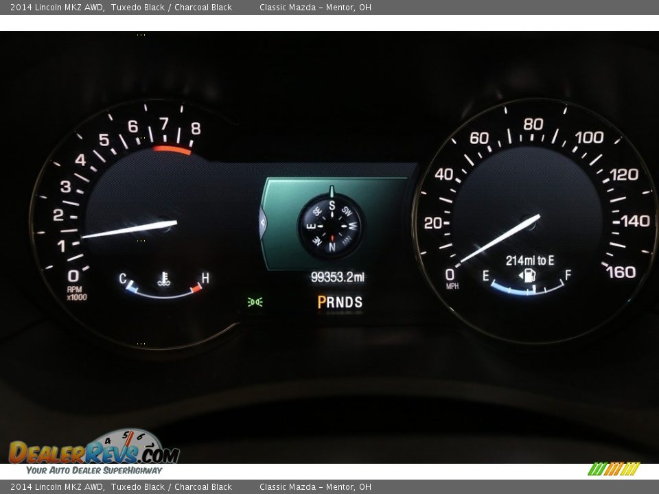 2014 Lincoln MKZ AWD Gauges Photo #9