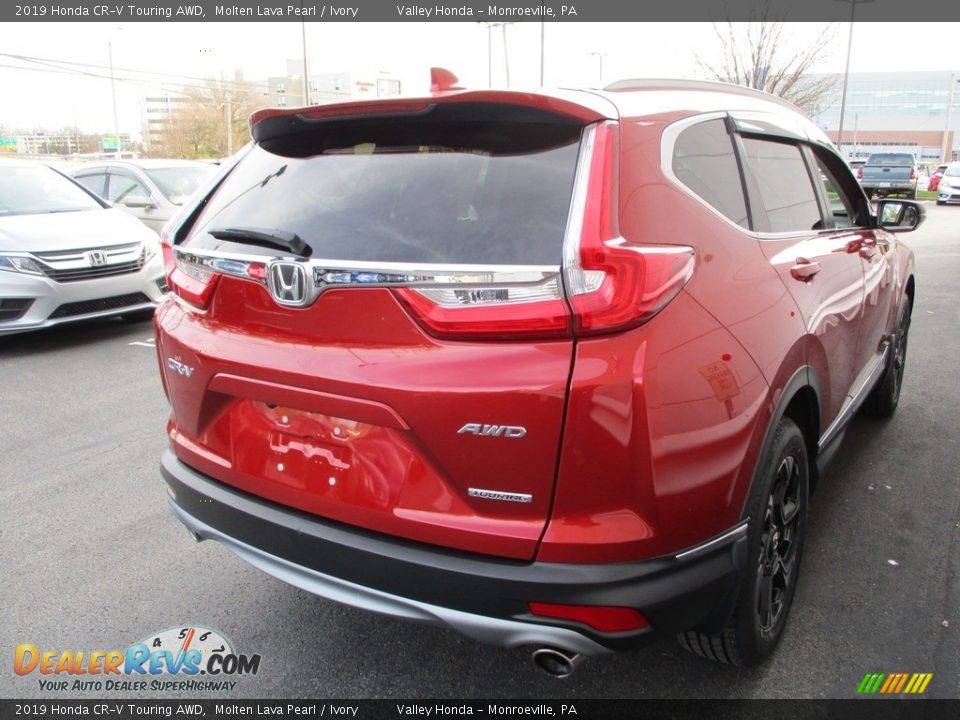 2019 Honda CR-V Touring AWD Molten Lava Pearl / Ivory Photo #5