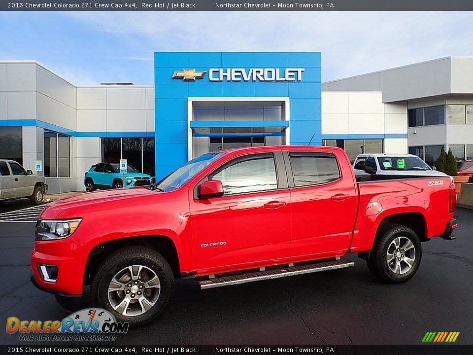 2016 Chevrolet Colorado Z71 Crew Cab 4x4 Red Hot / Jet Black Photo #1