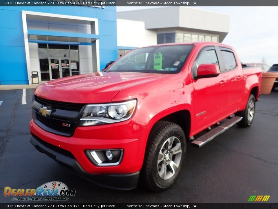 2016 Chevrolet Colorado Z71 Crew Cab 4x4 Red Hot / Jet Black Photo #2