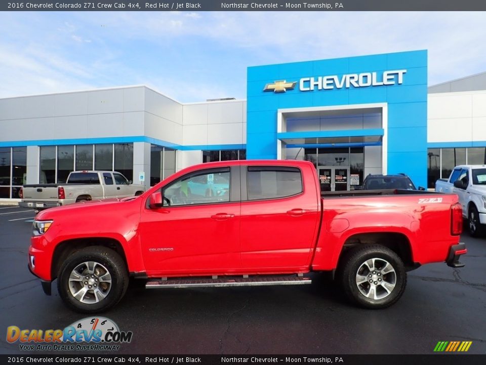 2016 Chevrolet Colorado Z71 Crew Cab 4x4 Red Hot / Jet Black Photo #3