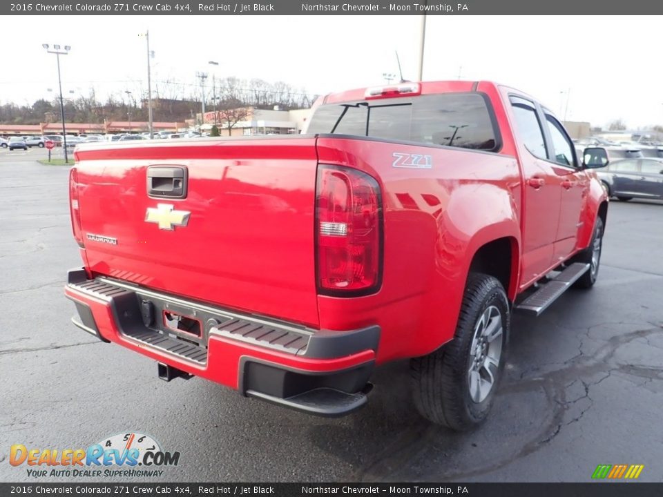 2016 Chevrolet Colorado Z71 Crew Cab 4x4 Red Hot / Jet Black Photo #7