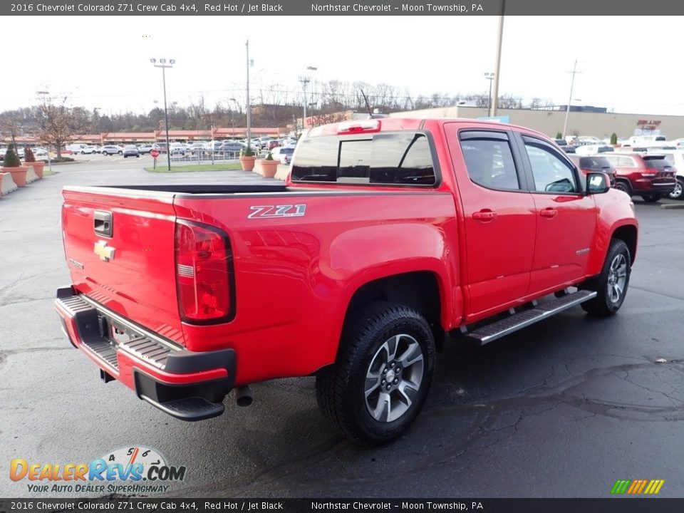 2016 Chevrolet Colorado Z71 Crew Cab 4x4 Red Hot / Jet Black Photo #8