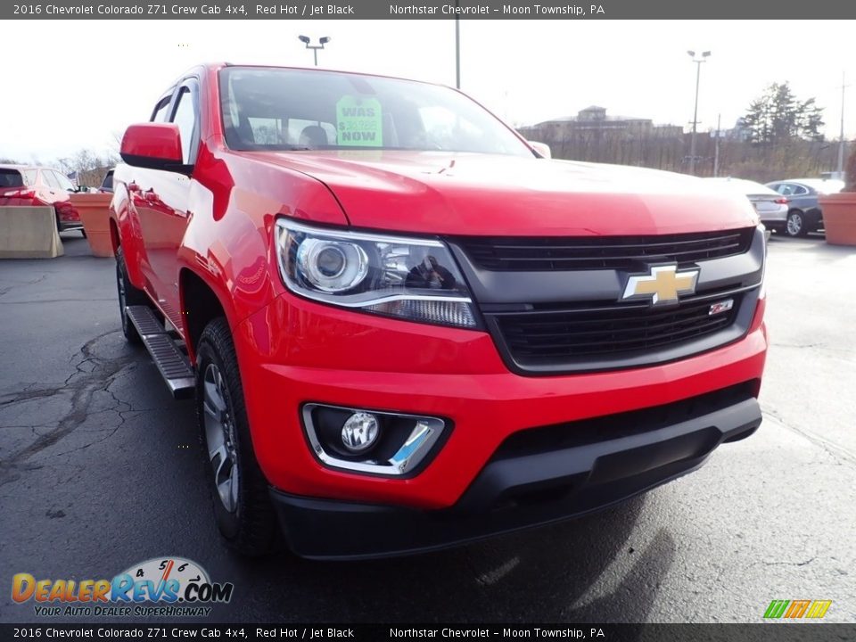 2016 Chevrolet Colorado Z71 Crew Cab 4x4 Red Hot / Jet Black Photo #11