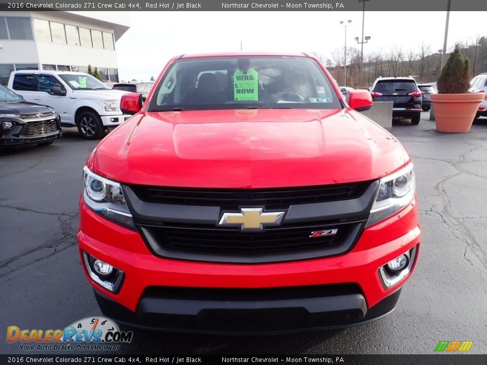 2016 Chevrolet Colorado Z71 Crew Cab 4x4 Red Hot / Jet Black Photo #12