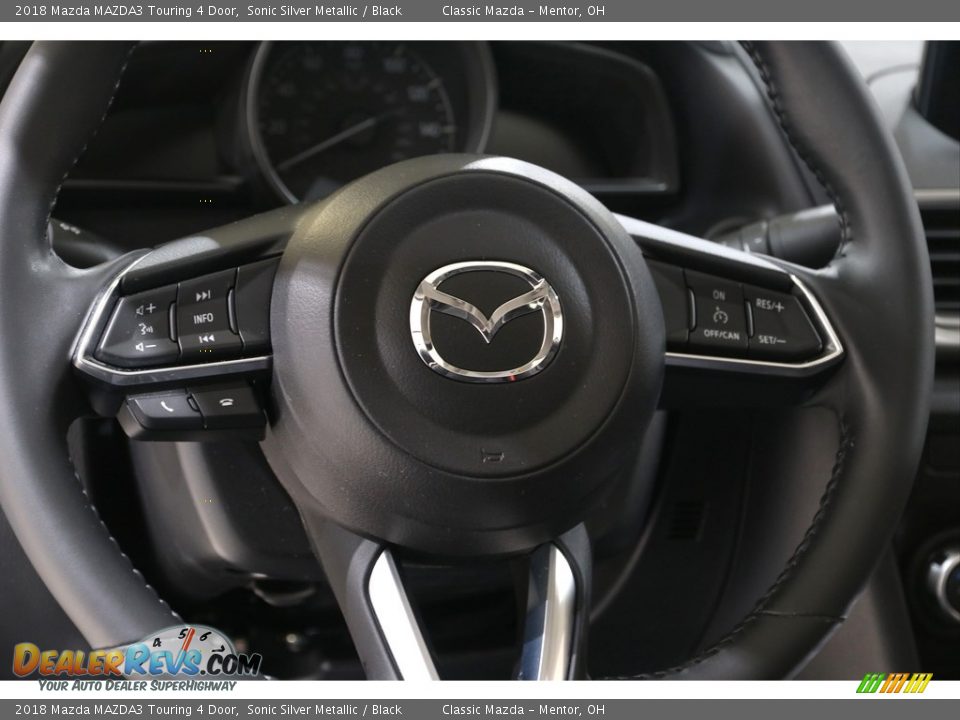 2018 Mazda MAZDA3 Touring 4 Door Sonic Silver Metallic / Black Photo #7