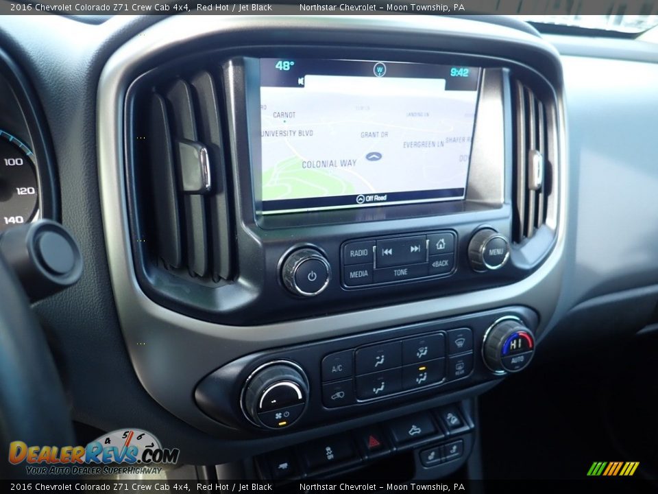 2016 Chevrolet Colorado Z71 Crew Cab 4x4 Red Hot / Jet Black Photo #27