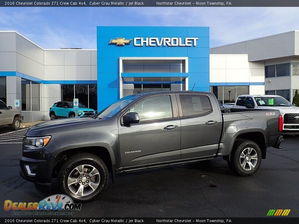 2016 Chevrolet Colorado Z71 Crew Cab 4x4 Cyber Gray Metallic / Jet Black Photo #1