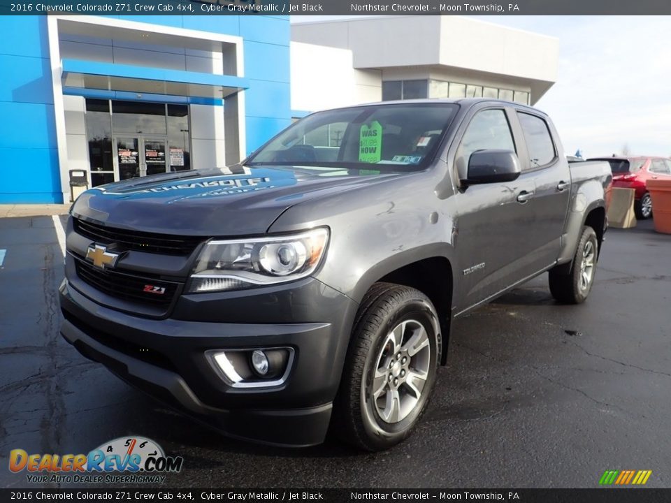 2016 Chevrolet Colorado Z71 Crew Cab 4x4 Cyber Gray Metallic / Jet Black Photo #2