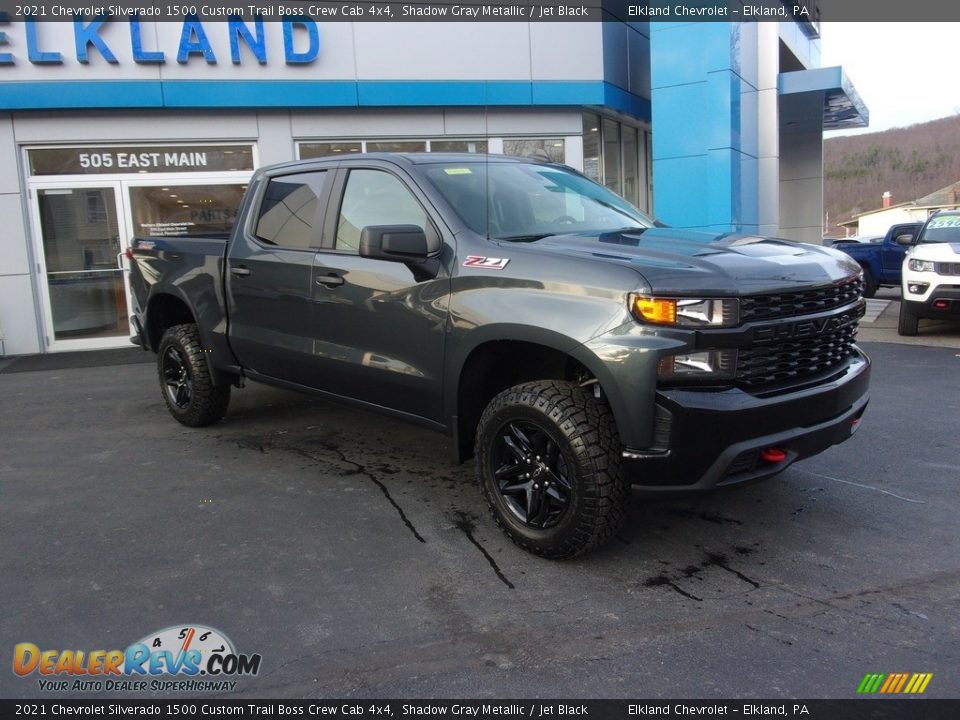 2021 Chevrolet Silverado 1500 Custom Trail Boss Crew Cab 4x4 Shadow Gray Metallic / Jet Black Photo #1