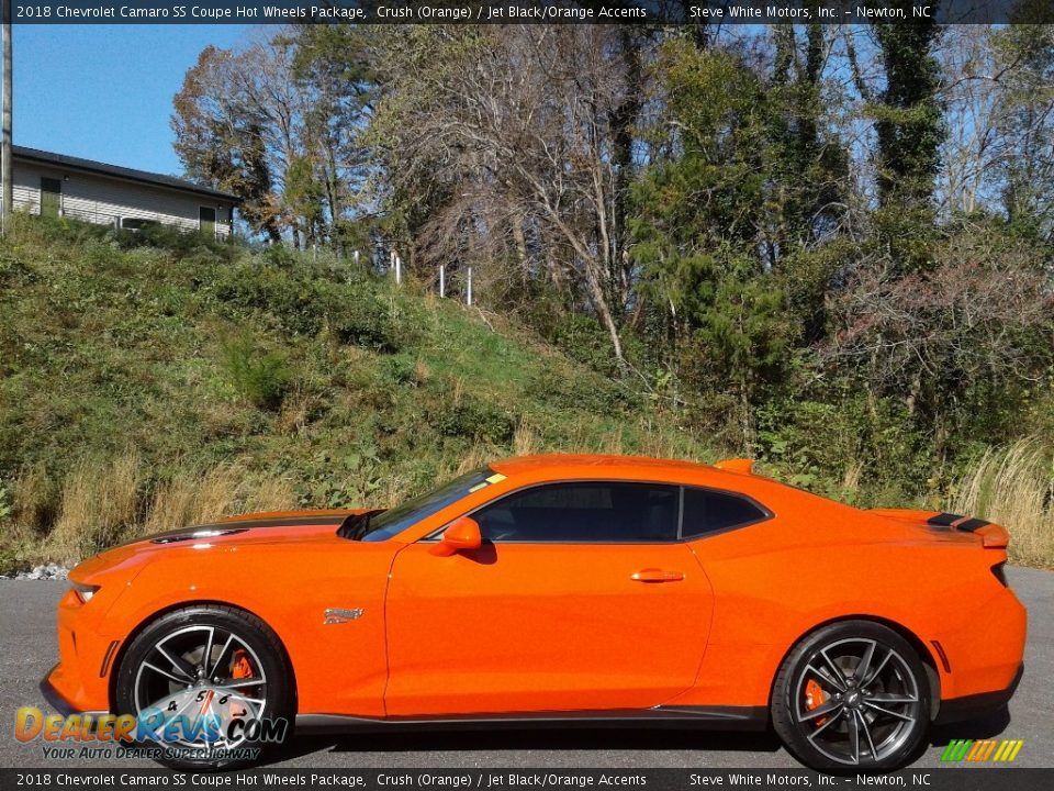 2018 Chevrolet Camaro SS Coupe Hot Wheels Package Crush (Orange) / Jet Black/Orange Accents Photo #1