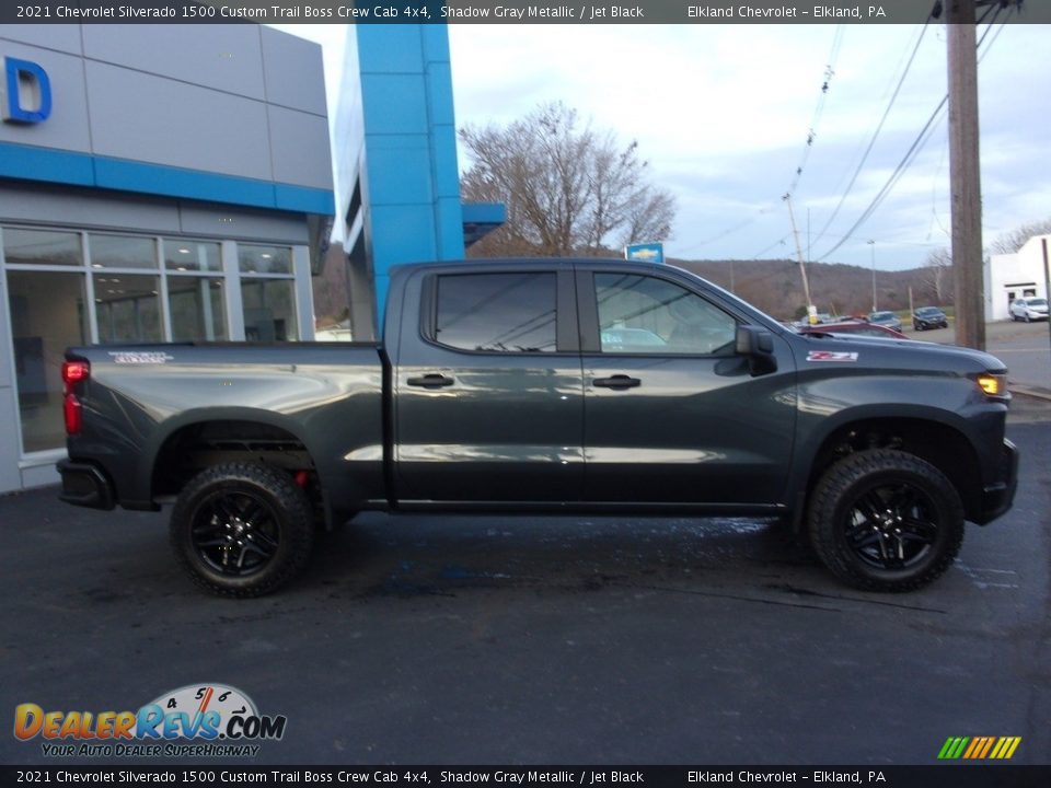 2021 Chevrolet Silverado 1500 Custom Trail Boss Crew Cab 4x4 Shadow Gray Metallic / Jet Black Photo #2