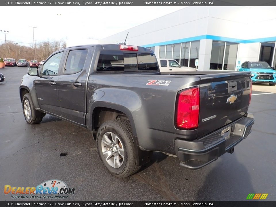 2016 Chevrolet Colorado Z71 Crew Cab 4x4 Cyber Gray Metallic / Jet Black Photo #4