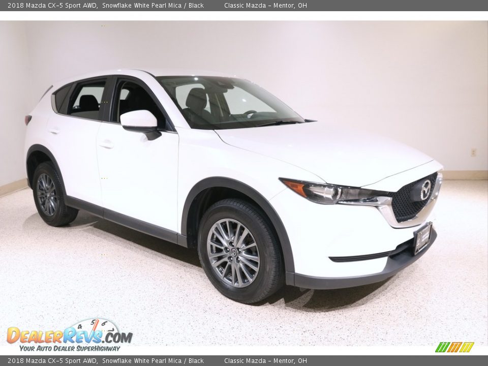 2018 Mazda CX-5 Sport AWD Snowflake White Pearl Mica / Black Photo #1