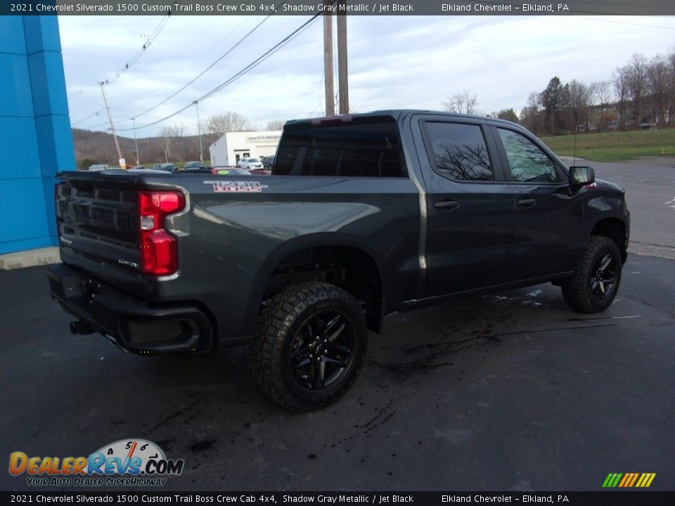 2021 Chevrolet Silverado 1500 Custom Trail Boss Crew Cab 4x4 Shadow Gray Metallic / Jet Black Photo #3