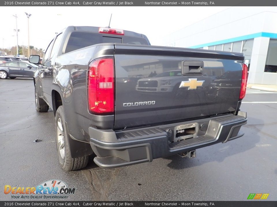 2016 Chevrolet Colorado Z71 Crew Cab 4x4 Cyber Gray Metallic / Jet Black Photo #5