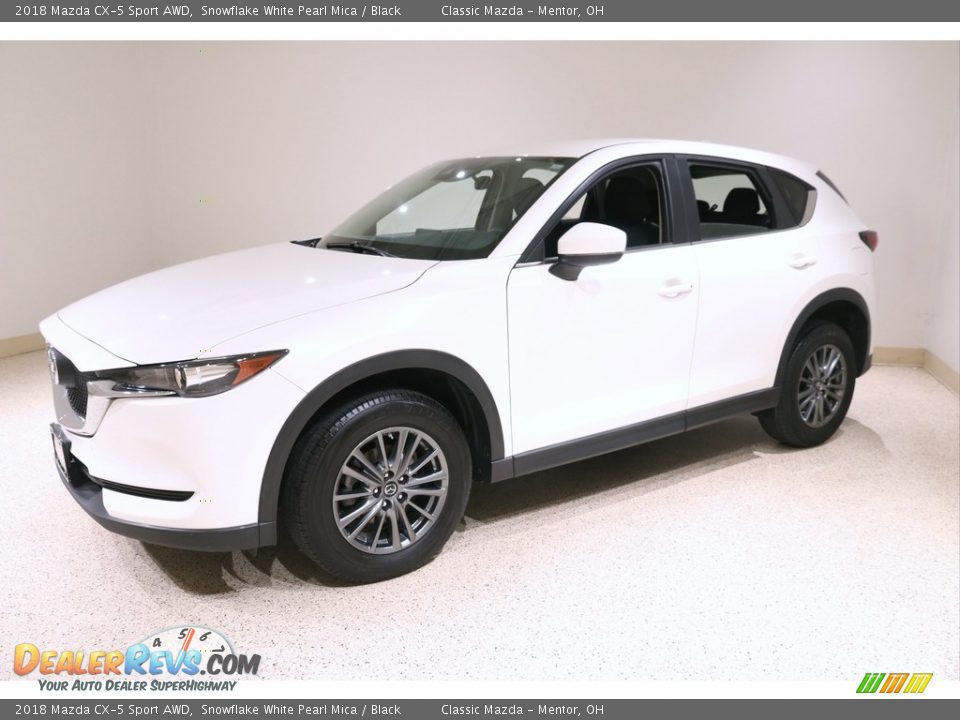 2018 Mazda CX-5 Sport AWD Snowflake White Pearl Mica / Black Photo #3