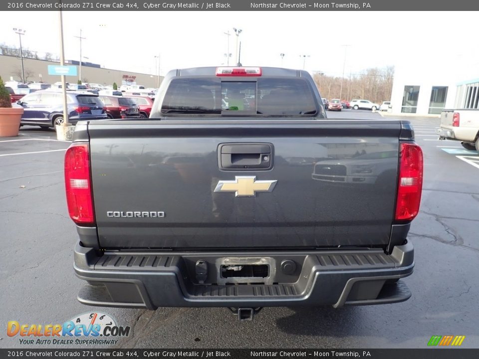 2016 Chevrolet Colorado Z71 Crew Cab 4x4 Cyber Gray Metallic / Jet Black Photo #6