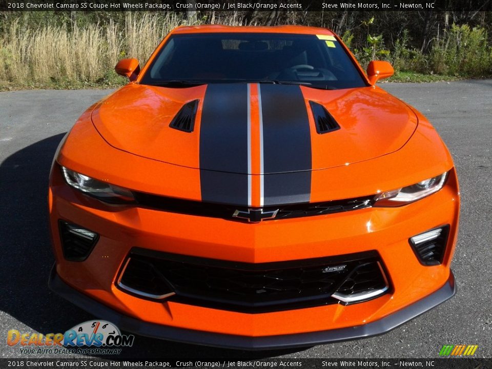 2018 Chevrolet Camaro SS Coupe Hot Wheels Package Crush (Orange) / Jet Black/Orange Accents Photo #5