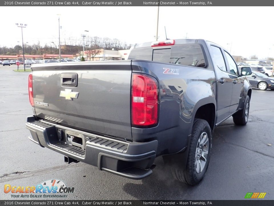 2016 Chevrolet Colorado Z71 Crew Cab 4x4 Cyber Gray Metallic / Jet Black Photo #7