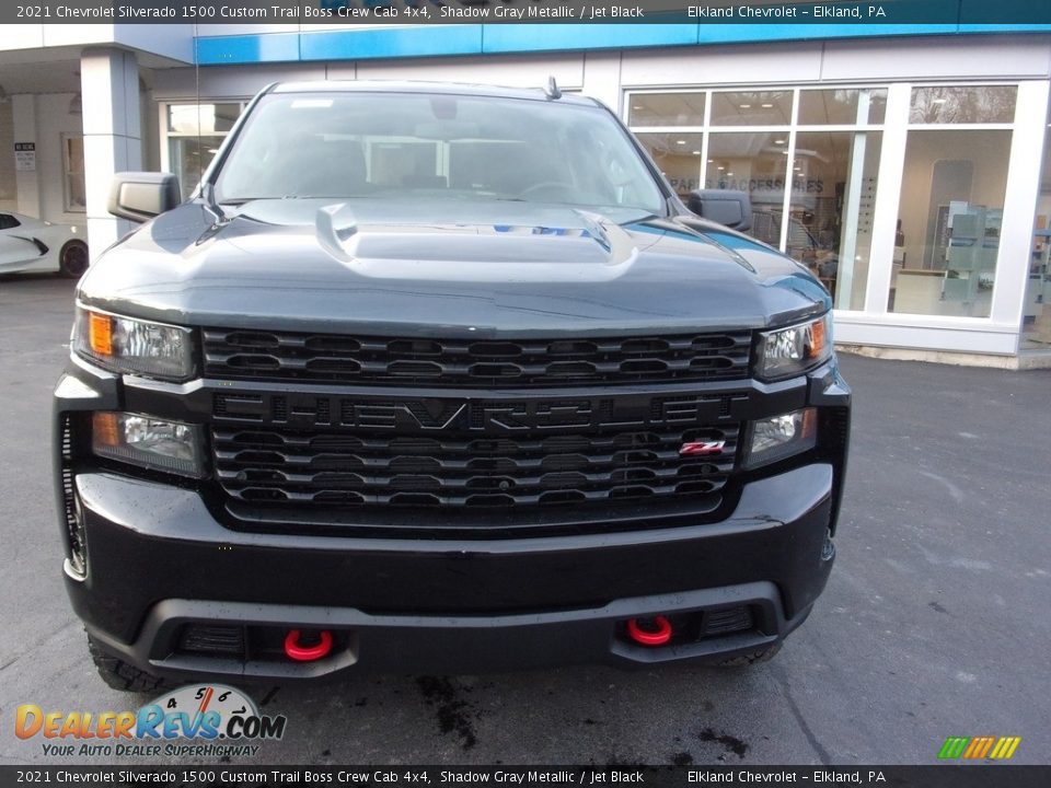 2021 Chevrolet Silverado 1500 Custom Trail Boss Crew Cab 4x4 Shadow Gray Metallic / Jet Black Photo #6