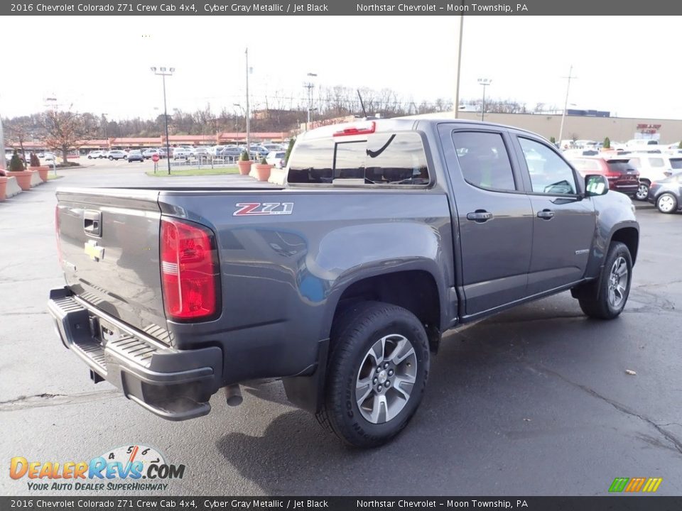 2016 Chevrolet Colorado Z71 Crew Cab 4x4 Cyber Gray Metallic / Jet Black Photo #8