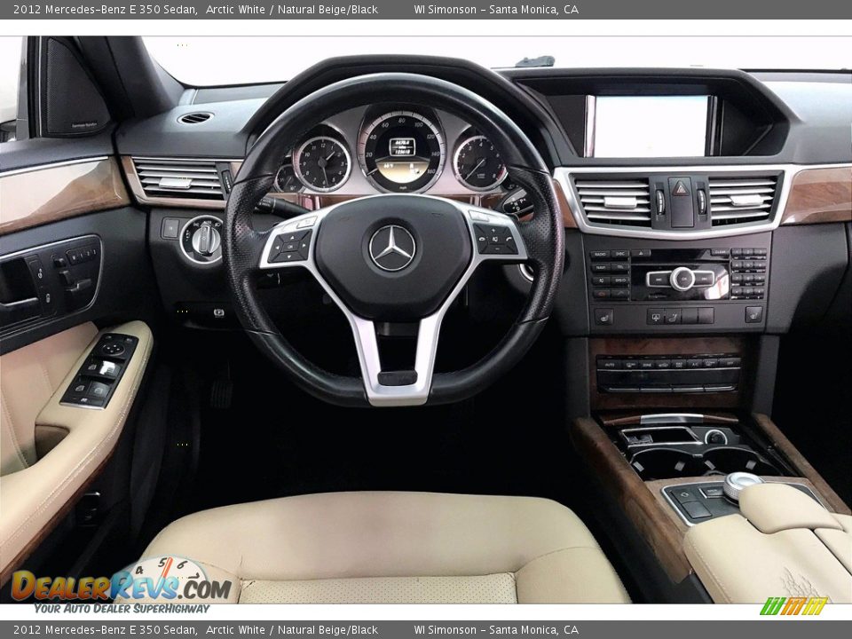 2012 Mercedes-Benz E 350 Sedan Arctic White / Natural Beige/Black Photo #4