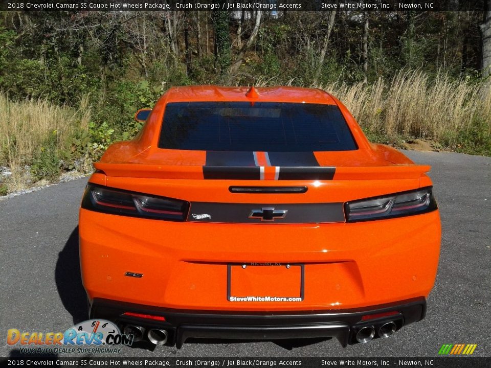 2018 Chevrolet Camaro SS Coupe Hot Wheels Package Crush (Orange) / Jet Black/Orange Accents Photo #9