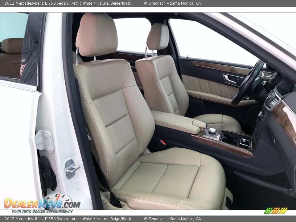 2012 Mercedes-Benz E 350 Sedan Arctic White / Natural Beige/Black Photo #6