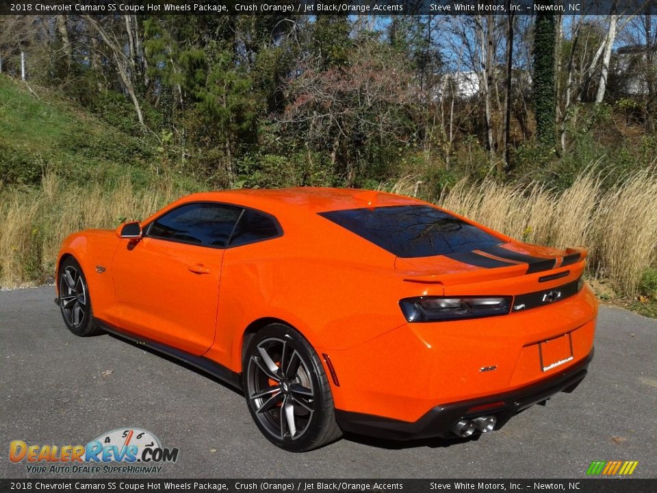 2018 Chevrolet Camaro SS Coupe Hot Wheels Package Crush (Orange) / Jet Black/Orange Accents Photo #10