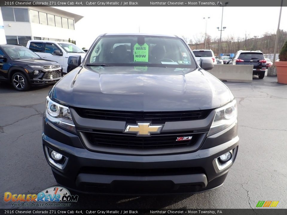 2016 Chevrolet Colorado Z71 Crew Cab 4x4 Cyber Gray Metallic / Jet Black Photo #12