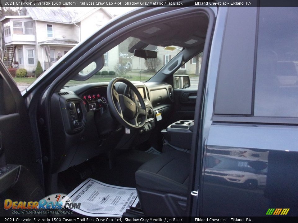 2021 Chevrolet Silverado 1500 Custom Trail Boss Crew Cab 4x4 Shadow Gray Metallic / Jet Black Photo #11