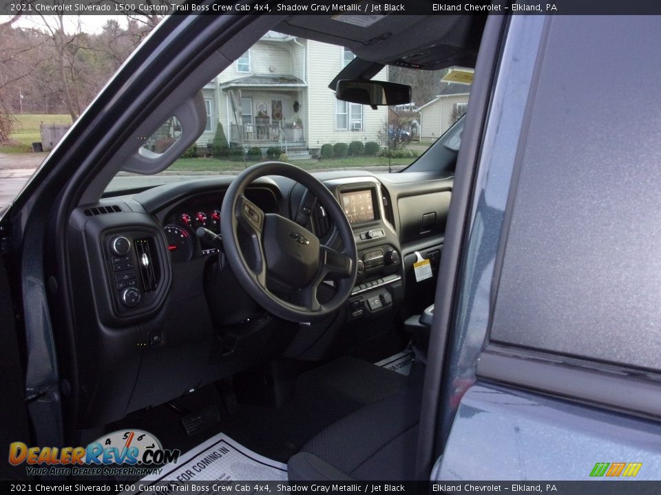 2021 Chevrolet Silverado 1500 Custom Trail Boss Crew Cab 4x4 Shadow Gray Metallic / Jet Black Photo #12