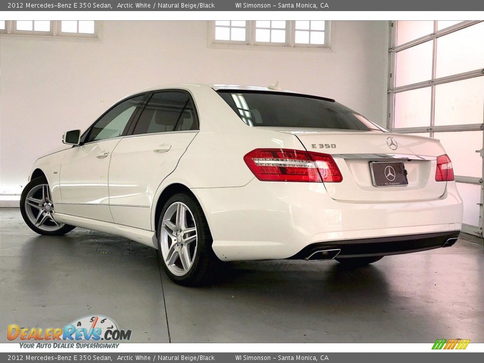 2012 Mercedes-Benz E 350 Sedan Arctic White / Natural Beige/Black Photo #10