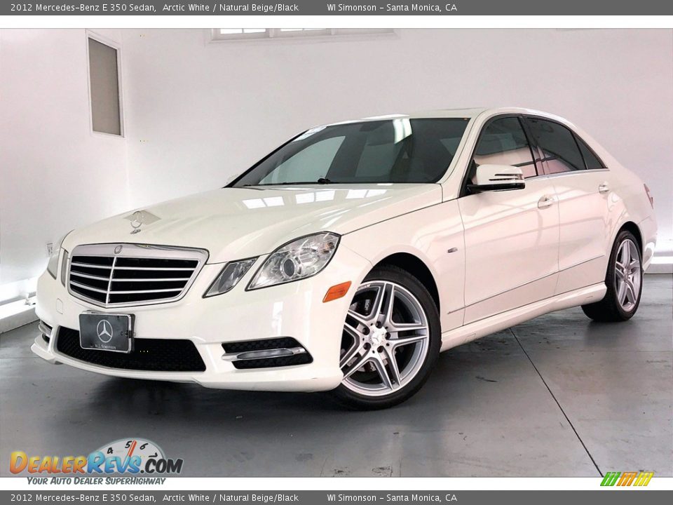 2012 Mercedes-Benz E 350 Sedan Arctic White / Natural Beige/Black Photo #12