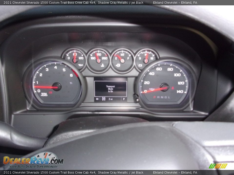 2021 Chevrolet Silverado 1500 Custom Trail Boss Crew Cab 4x4 Shadow Gray Metallic / Jet Black Photo #16