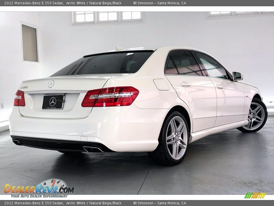 2012 Mercedes-Benz E 350 Sedan Arctic White / Natural Beige/Black Photo #13