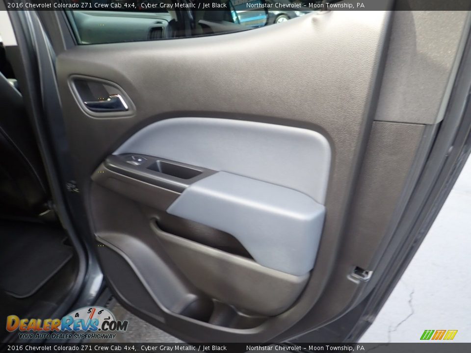 2016 Chevrolet Colorado Z71 Crew Cab 4x4 Cyber Gray Metallic / Jet Black Photo #19