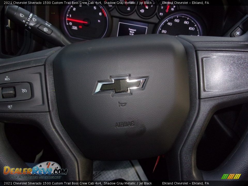 2021 Chevrolet Silverado 1500 Custom Trail Boss Crew Cab 4x4 Shadow Gray Metallic / Jet Black Photo #17